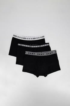 DKNY, Set de boxeri - 3 perechi, Negru/Alb optic, S DKNY, Set de boxeri - 3 perechi, Negru/Alb optic, S