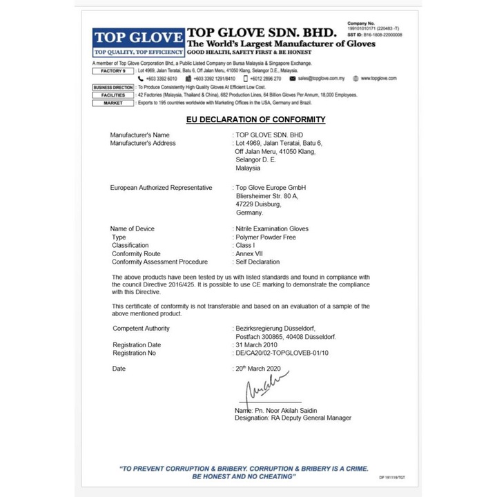 Illusionist, Eldobható kesztyű, 100% nitril, Pormentes, Szúrásálló, Allergénmentes, M méret, 100 db, Fekete