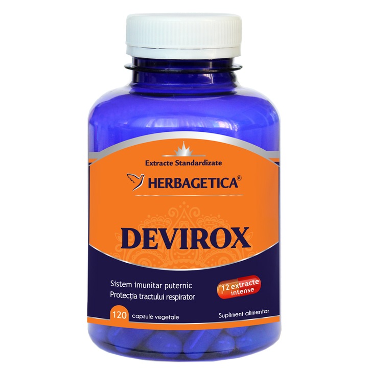 Supliment alimentar Devirox Herbagetica, 120 capsule vegetale