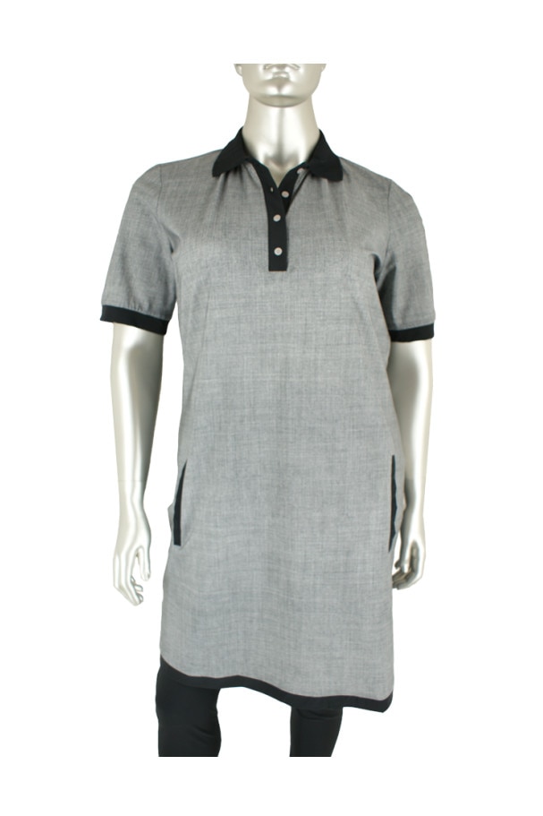 Rochie, Basics, Gri/Negru, 44 EU