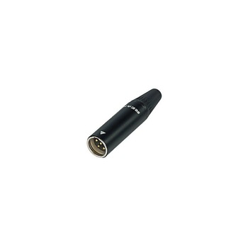 Mufa Mini XLR, Rean, RT4FC-B, Tata, 4 pini placati cu aur, Negru Mufa Mini XLR, Rean, RT4FC-B, Tata, 4 pini placati cu aur, Negru