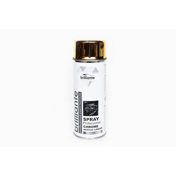 Vopsea spray crom auriu Brilliante, 400ml Vopsea spray crom auriu Brilliante, 400ml