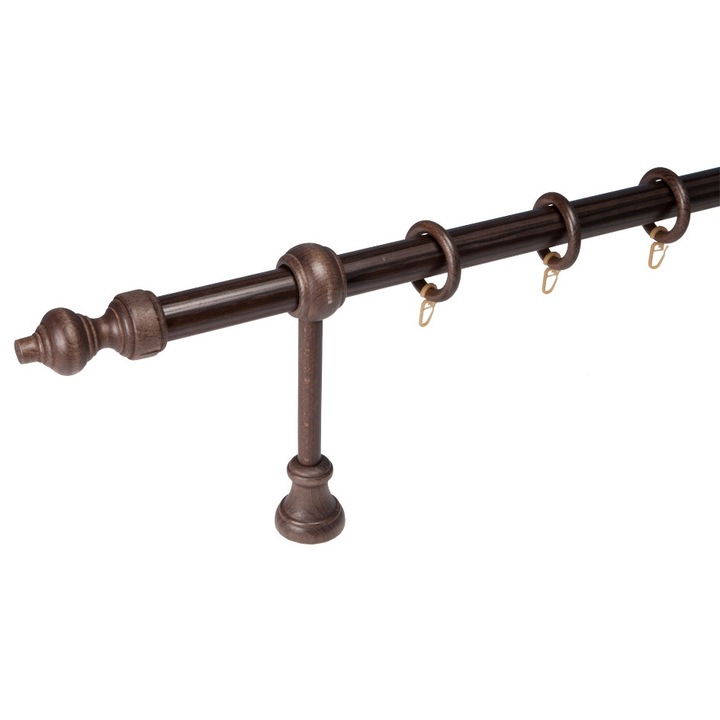 Galerie lemn masiv Filigrano 28mm x 160cm Simpla (set complet) Wenge