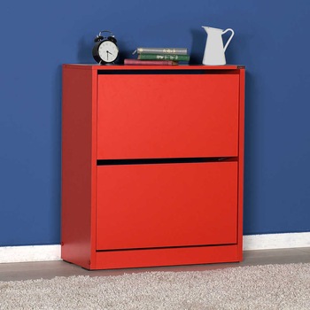 Pantofar Adore, 2 compartimente, capacitate 12 perechi, Rosu, 73x84x26 cm Pantofar Adore, 2 compartimente, capacitate 12 perechi, Rosu, 73x84x26 cm