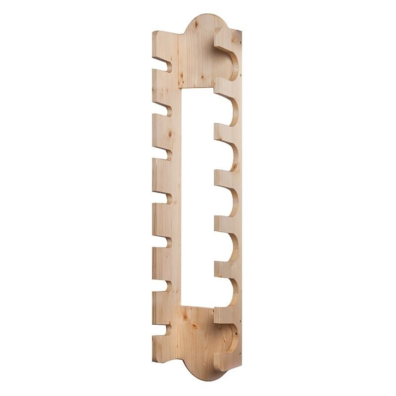 Raft lemn natur Wine 7 sticle vin