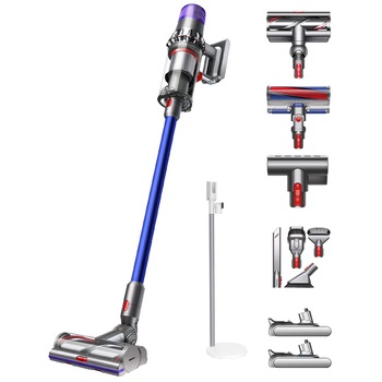 Aspirator vertical Dyson V11 Absolute Extra Pro, ecran LCD, 610 W, 0.76l, 61 W, autonomie 120 min, Nichel/ Violet Aspirator vertical Dyson V11 Absolute Extra Pro, ecran LCD, 610 W, 0.76l, 61 W, autonomie 120 min, Nichel/ Violet
