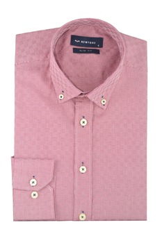 Camasa barbati, Newtone, guler cu nasturi, model dolby cu motive geometrice Camasa barbati, Newtone, guler cu nasturi, model dolby cu motive geometrice