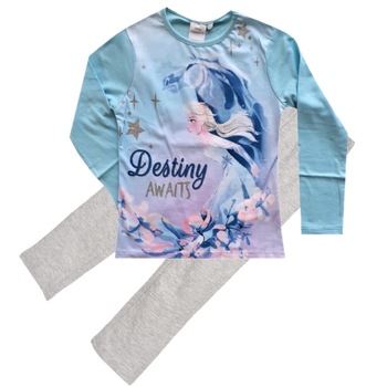Pijama Frozen Destiny, Anna si Els, Bleu, 128 CM Pijama Frozen Destiny, Anna si Els, Bleu, 128 CM