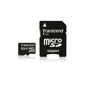 Card de memorie Transcend MicroSDHC, 8GB, Class 10 + Adaptor SD Card de memorie Transcend MicroSDHC, 8GB, Class 10 + Adaptor SD