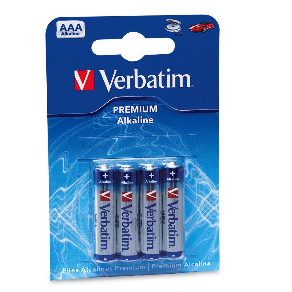 Verbatim - Set 4 baterii alcaline AAA