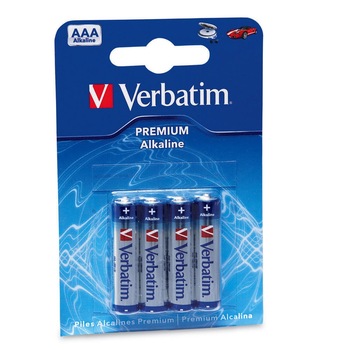 Verbatim - Set 4 baterii alcaline AAA Verbatim - Set 4 baterii alcaline AAA