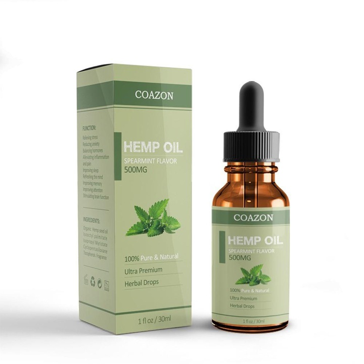 Prémium kendermagolaj arcápoló olaj, Coazon, 30 ml