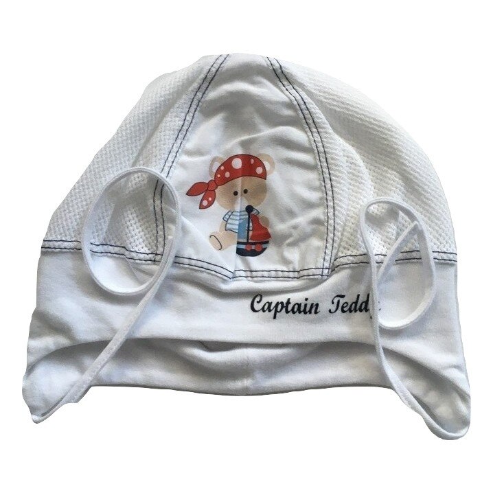 Caciulita baieti,Marika,ML 03771,alb,marime 46 cm