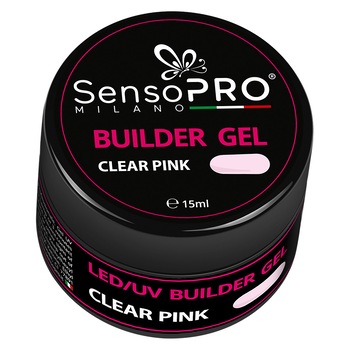 Gel Constructie Unghii SensoPRO Italia 15 ml - Roz Gel Constructie Unghii SensoPRO Italia 15 ml - Roz
