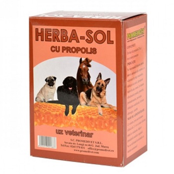 Spray cicatrizant Herba-Sol cu Propolis, 150 ml Spray cicatrizant Herba-Sol cu Propolis, 150 ml