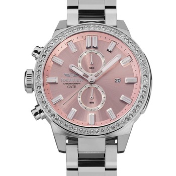 Ceas de dama Haemmer G-1, Quartz, 45mm, 10ATM, Argintiu Ceas de dama Haemmer G-1, Quartz, 45mm, 10ATM, Argintiu