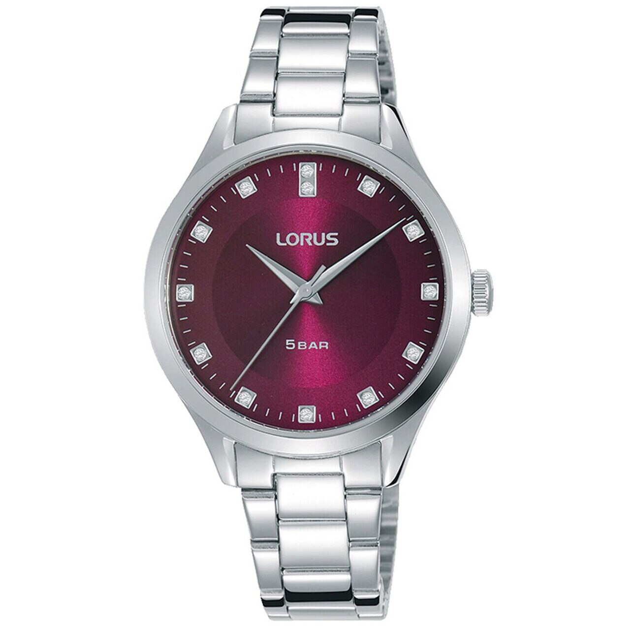 Ceas de dama Lorus RG297QX9, Quartz, 36mm, 5ATM, Argintiu