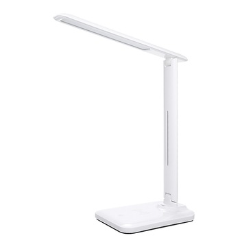 Lampa de birou LED, Incarcare USB, Control tactil, 3 moduri de iluminare, Alb Lampa de birou LED, Incarcare USB, Control tactil, 3 moduri de iluminare, Alb