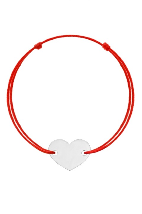 Bratara cu pandantiv din argint 925 in forma de inima