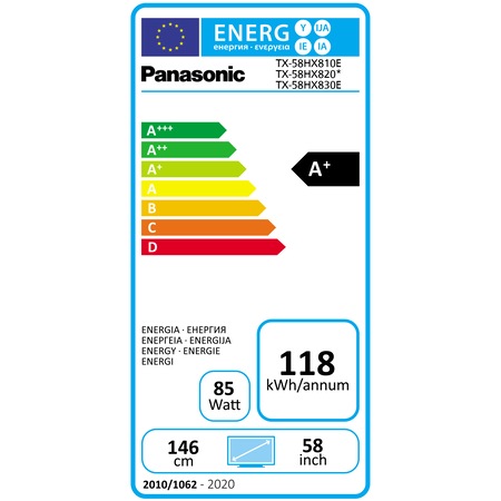 Televizor Panasonic TX-58HX810E, 146 cm, Smart, 4K Ultra HD, LED, Clasa A+