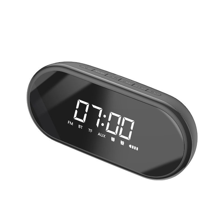 Difuzor Bluetooth Baseus Encok E09 cu alarma ceas, negru