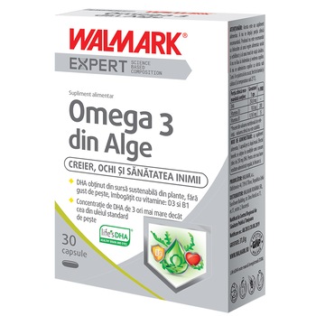 Supliment alimentar Omega 3 din Alge Walmark, 30 capsule Supliment alimentar Omega 3 din Alge Walmark, 30 capsule