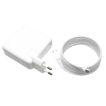 Set incarcator adaptor 87W si cablu alimentare Type C - Type C Fast Charge pentru Macbook, Nintendo, 2m Set incarcator adaptor 87W si cablu alimentare Type C - Type C Fast Charge pentru Macbook, Nintendo, 2m