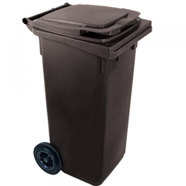 Háztartási kuka 120 L szürke, kerekes