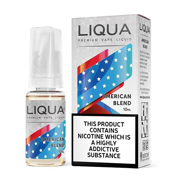 Lichid Tigara Electronica Liqua American Blend, 10 ml cu nicotina