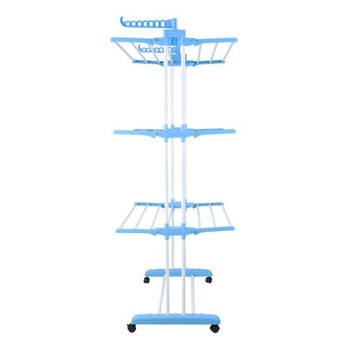 Uscator de Rufe Vertical Practic pe 3 niveluri cu roti, Exterior Interior, 170x50x75cm Uscator de Rufe Vertical Practic pe 3 niveluri cu roti, Exterior Interior, 170x50x75cm