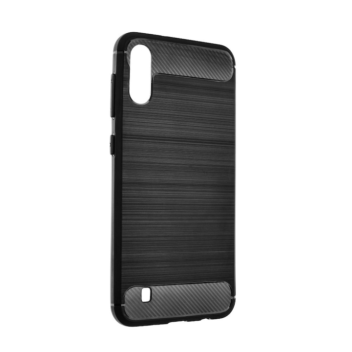 Предпазен гръб Forcell Carbon Case за Samsung Galaxy M11, Черен