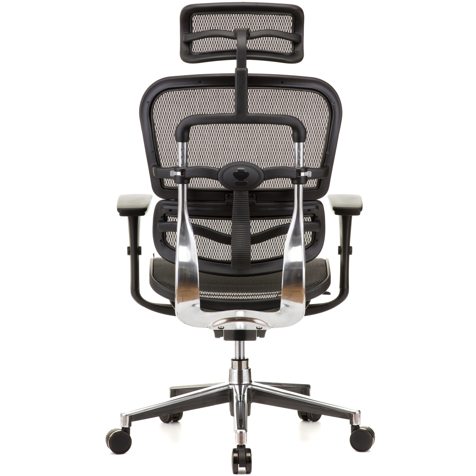 Ergonomikus szék QMOBILI Ergohuman Project HI Black, mesh W, 2D