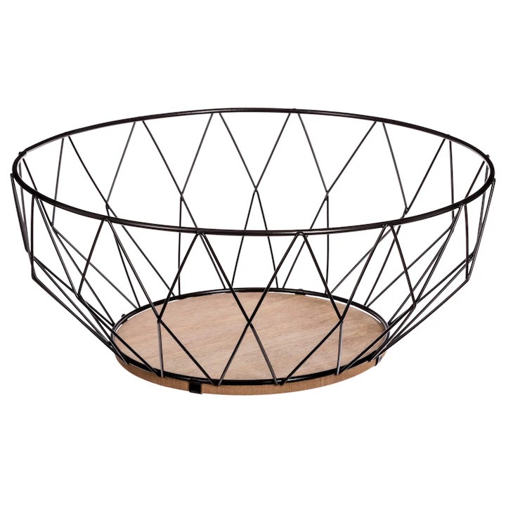 Fructiera Daimond Fruit, metal, 28 x 11.5 cm