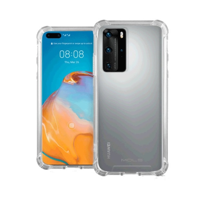 Кейс за Huawei P40 Pro MOLS, Прозрачен - Fonex
