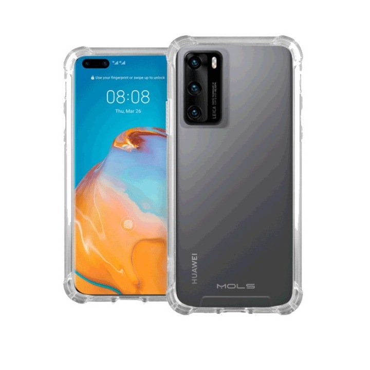 Huawei P40 MOLS burkolat, átlátszó - Fonex