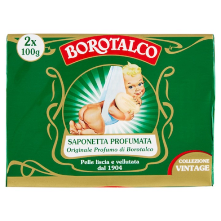Borotalco Original Parfüm Szappan, 2*100 g