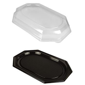 Platou servire 45x30 cm cu capac (set 10 buc) Platou servire 45x30 cm cu capac (set 10 buc)