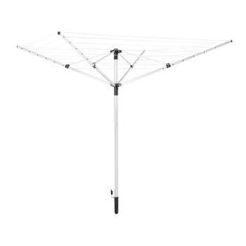 Uscator rufe pliabil pentru gradina sau terasa, are 4 brate cu sfoara rezistenta, din aluminiu vopsit in camp electrostatic, ATS Uscator rufe pliabil pentru gradina sau terasa, are 4 brate cu sfoara rezistenta, din aluminiu vopsit in camp electrostatic, ATS