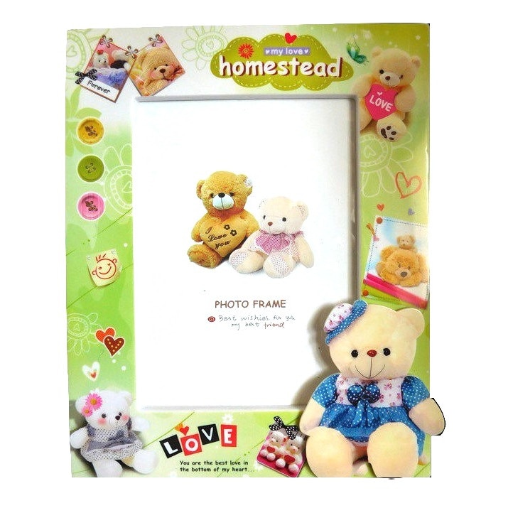 Rama foto cu ursulet 10 x 15 cm