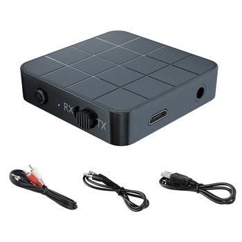 Adaptor Bluetooth 2 in 1, transmitator si receptor, versiune bluetooth 5.0, cu jack 3.5 mm pentru casti, TV sau Home cinema - Phuture® Adaptor Bluetooth 2 in 1, transmitator si receptor, versiune bluetooth 5.0, cu jack 3.5 mm pentru casti, TV sau Home cinema - Phuture®