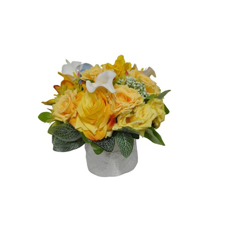 Cos Cu Flori 30x30 Cm Flori De Matase Trandafiri Cale Emag Ro