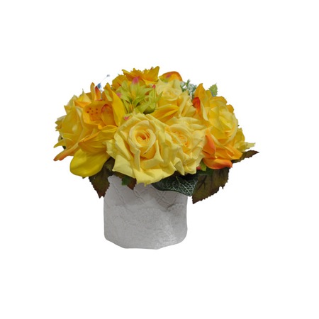 Cos Cu Flori 30x30 Cm Flori De Matase Trandafiri Orhidee Emag Ro