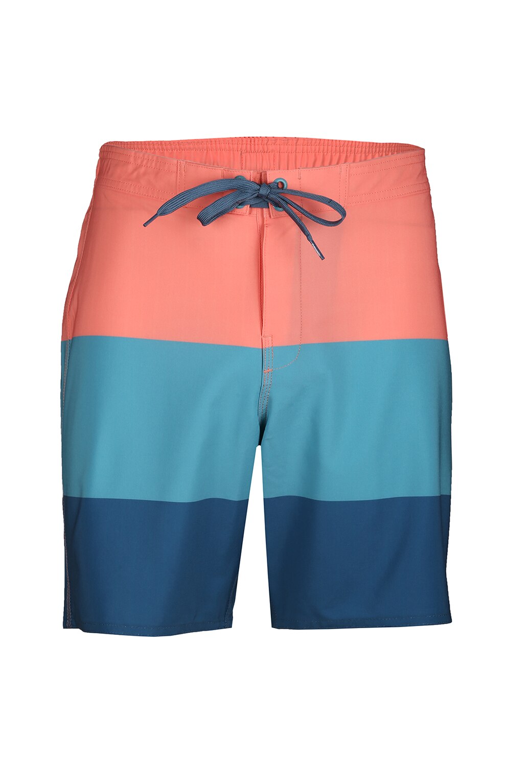 Fundango, Bermude de baie cu model colorblock Lano, Albastru/Roz