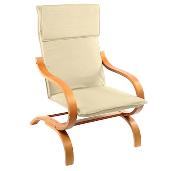 Fotoliu Kring Hemming, cadru curbat, 60x60x90 cm, material textil, Bej Fotoliu Kring Hemming, cadru curbat, 60x60x90 cm, material textil, Bej