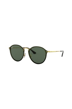 Ray-Ban, Ochelari de soare rotunzi unisex cu lentile polarizate, Negru/Auriu, 59-14-145 Standard Ray-Ban, Ochelari de soare rotunzi unisex cu lentile polarizate, Negru/Auriu, 59-14-145 Standard