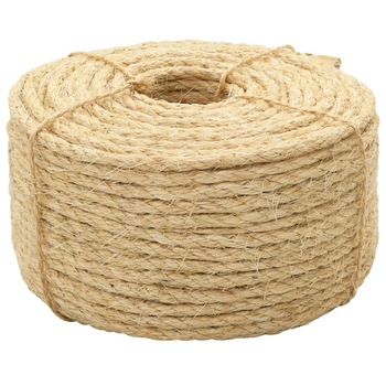 Franghie sisal vidaXL, Sisal, 6 mm x 100 m, Bej Franghie sisal vidaXL, Sisal, 6 mm x 100 m, Bej