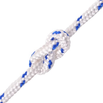Franghie barca vidaXL, 12 mm x 50 m, Alb/Albastru Franghie barca vidaXL, 12 mm x 50 m, Alb/Albastru