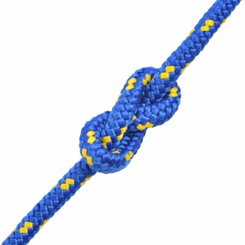 Franghie barca vidaXL, 12 mm x 50 m, Albastru Franghie barca vidaXL, 12 mm x 50 m, Albastru