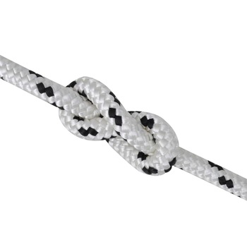 Franghie barca vidaXL, Poliester, 6 mm x 50 m, Alb Franghie barca vidaXL, Poliester, 6 mm x 50 m, Alb