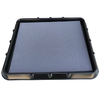 Covoras pres intrare cu tavita pentru dezinfectare incaltaminte, 48x42 cm